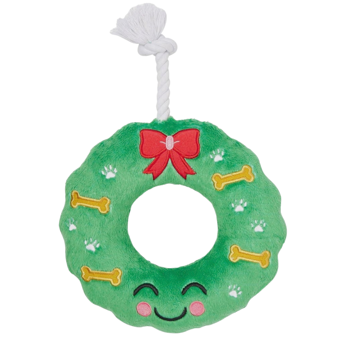 HOWLIDAY CHRISTMAS WREATH DOG TOY