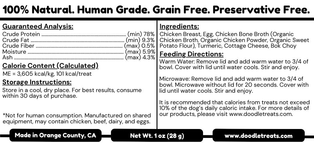 Cheese "Curry" Chicken Cup Noodles For Dogs/Cats