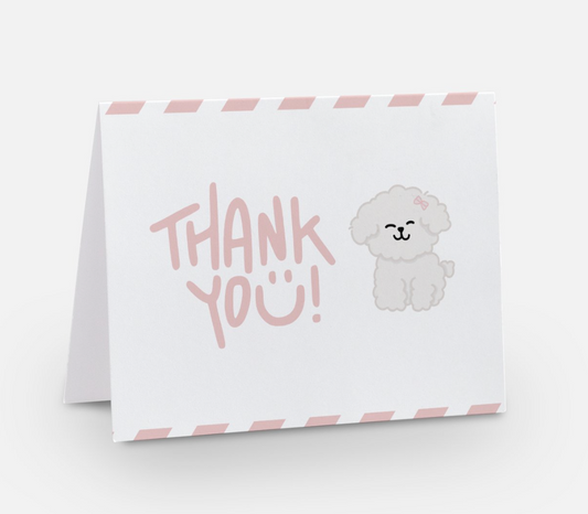 THNAK YOU DOODLE CARD (WHITE)