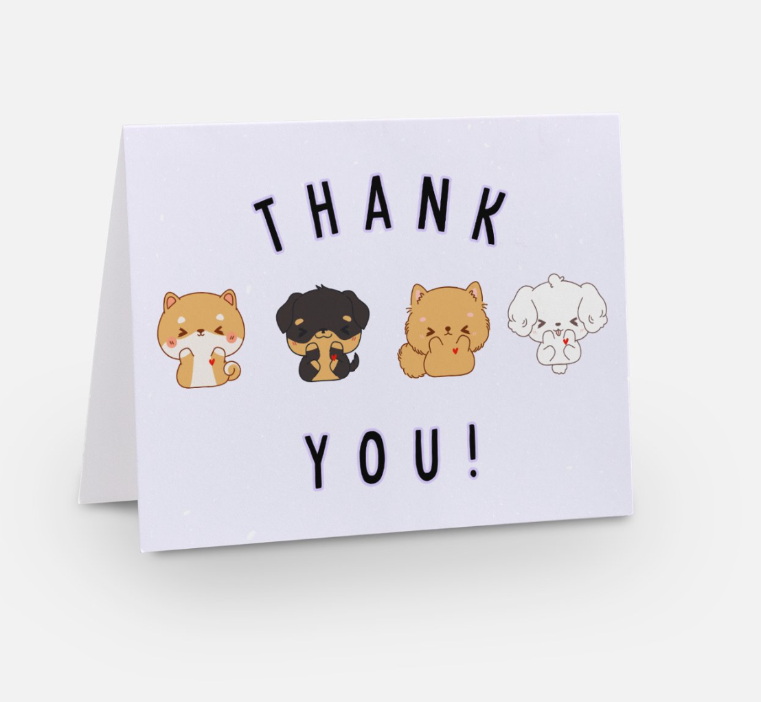 THANK YOU PUP CARD