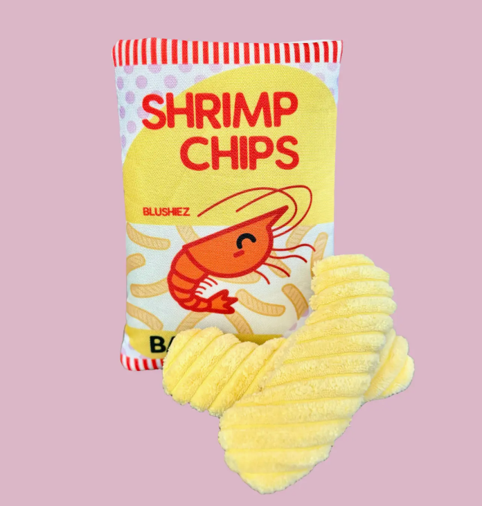 SHRIMP CHIPS DOG TOY - Blushiez