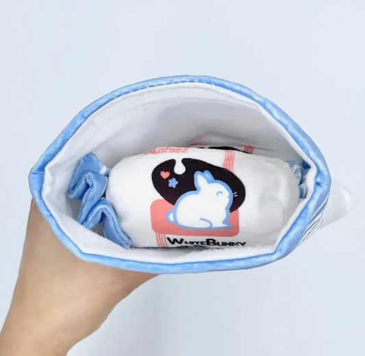 WHITE BUNNY CANDY INTERACTIVE/NOSEWORK DOG TOY - Blushiez