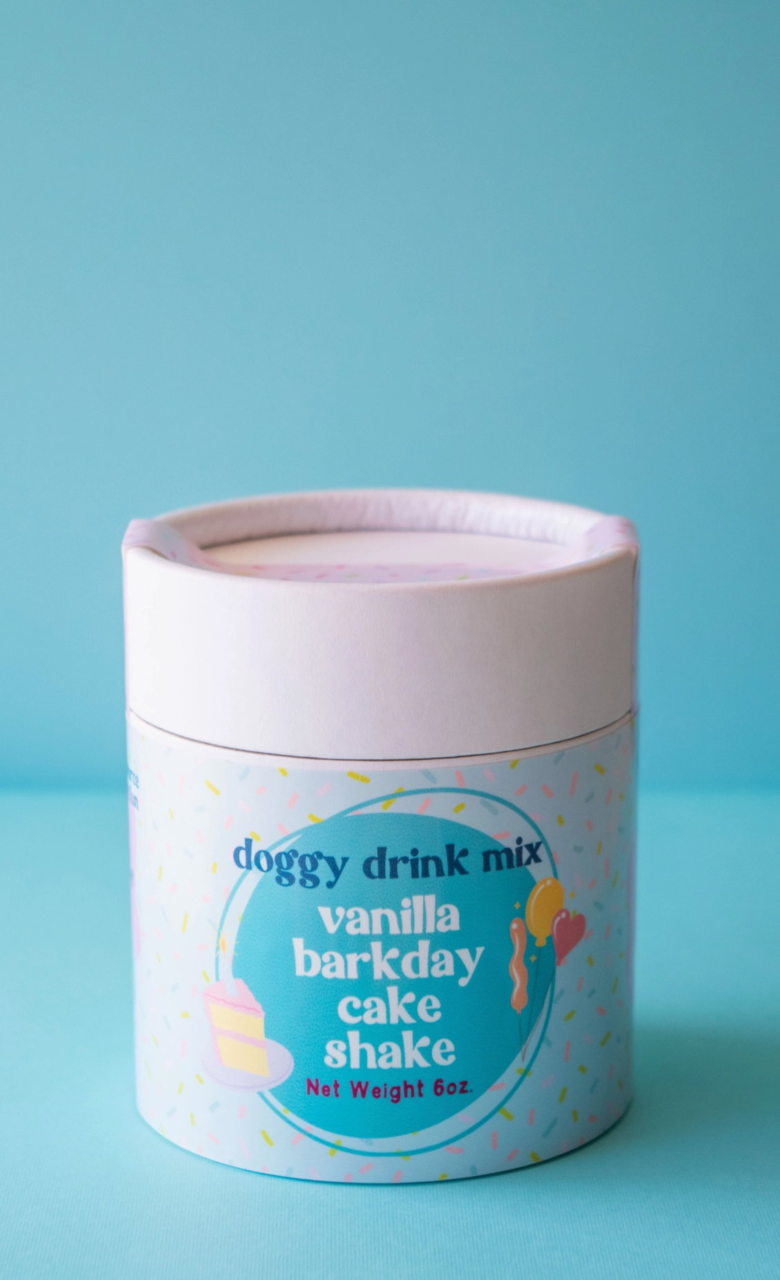 Vanilla Barkday Cake Shake - Dog Drink & Latte Mix For Dogs