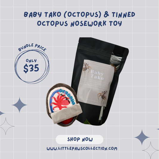 BABY TAKO (OCTOPUS) & TINNED OCTOPUS NOSEWORK TOY