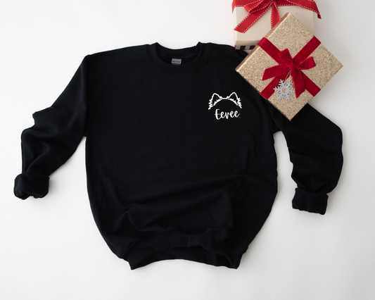 DOG EARS CREWNECK BLACK