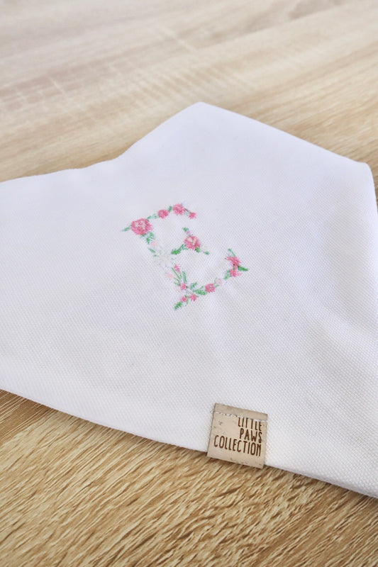 Custom Floral LETTER Bandana