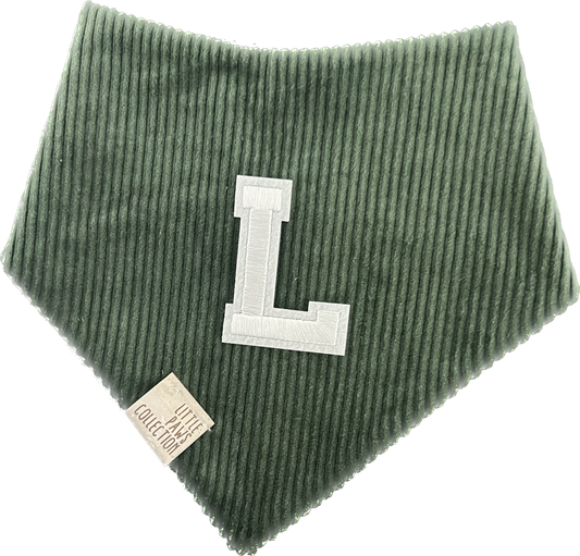 Green Corduroy bandana